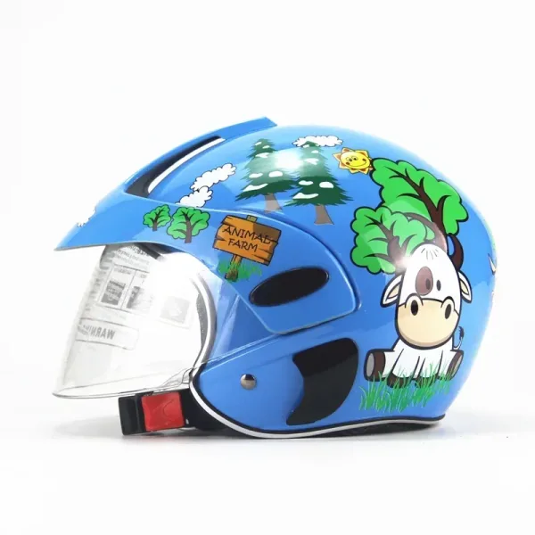 casque jet moto enfant en ABS