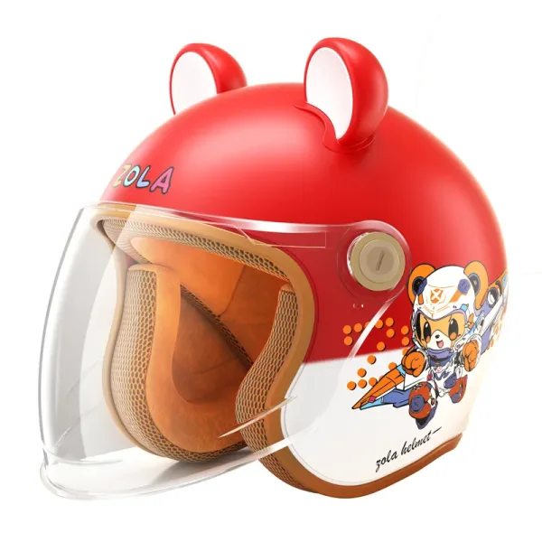 casque jet moto enfant en ABS