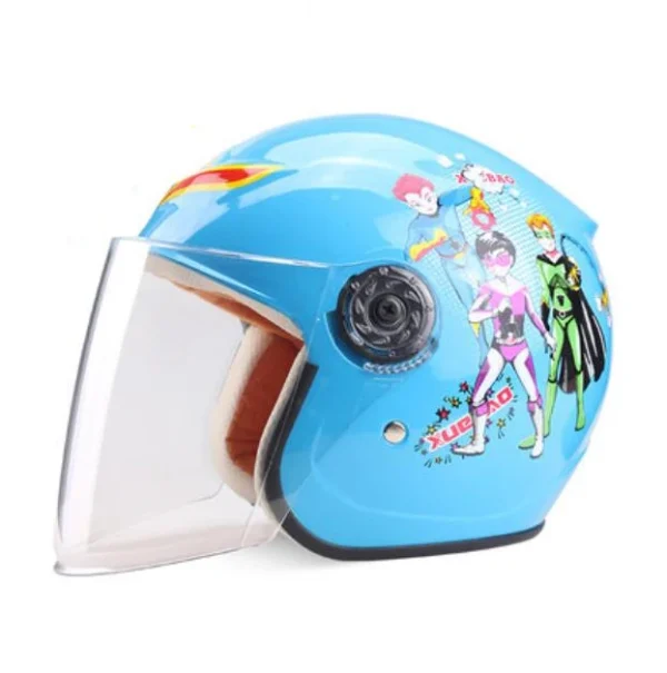Casque Jet Moto Enfant En Abs