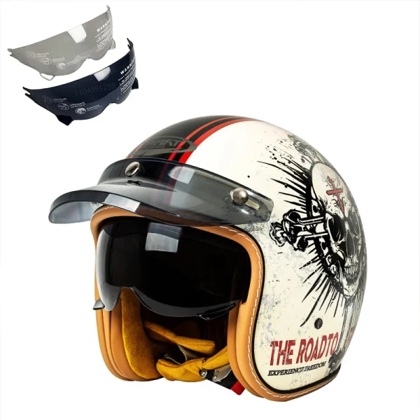 Casque Jet Moto Street Art Femme En Abs