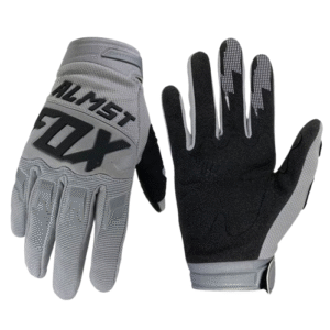 gants moto cross gris clair