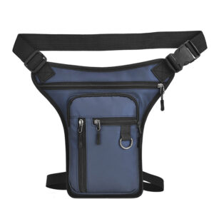 sacoche de jambe moto casual bleu
