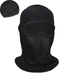 cagoule moto cross noire pour protection lors de la conduite