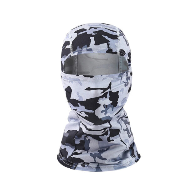 cagoule moto camouflage pour protection contre le froid