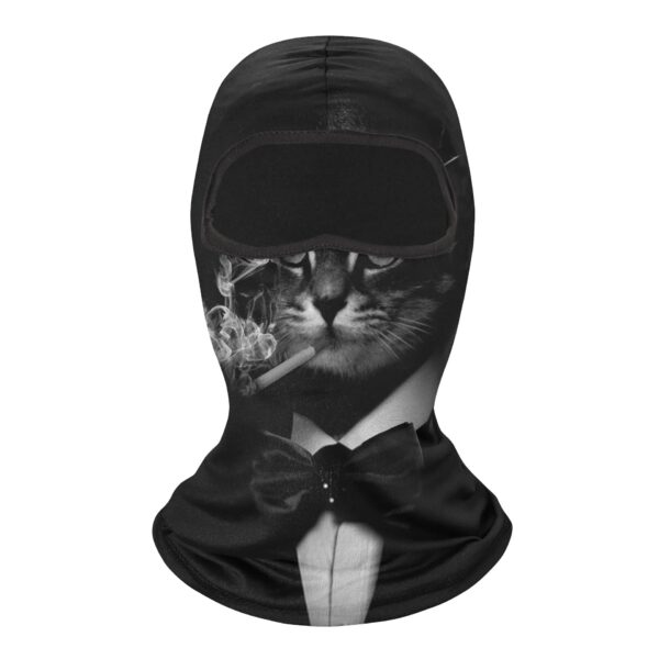 cagoule moto chat en costume élégant