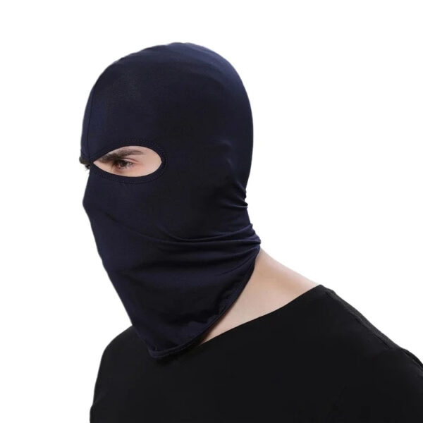 Cagoule Thermique Chouette Moto 2 Trous Bleu Marine