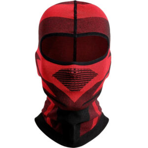 cagoule de moto cross rouge pour protection contre le vent