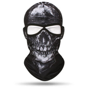 cagoule complète moto au design squelette