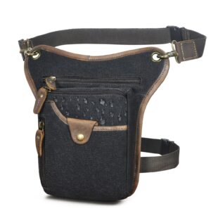 sacoche de jambe moto noire waterproof