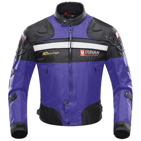 veste moto coupe vent violet en textile pour un confort optimal