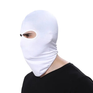 cagoule thermique blanche pour motocyclistes