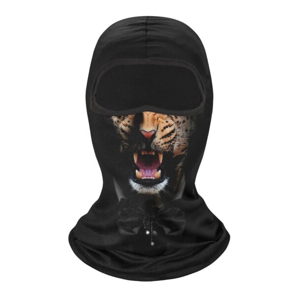 cagoule moto motif tigre sauvage