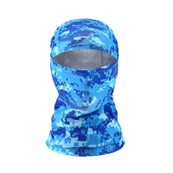 cagoule moto camouflage bleu intégrale