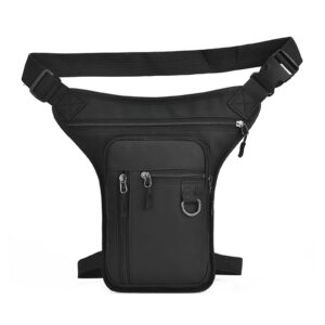 sacoche de jambe moto noire etanche
