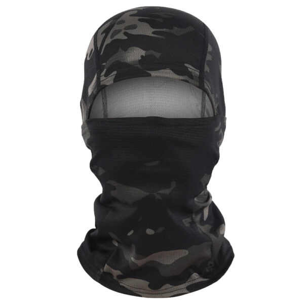 cagoule moto intégrale camouflage noir