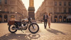 sacoche cavalière moto étanche robuste sur une moto